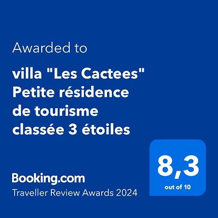 Villa "Les Cactees" Petite Residence De Tourisme Classee 3 Etoiles アンティーブ エクステリア 写真